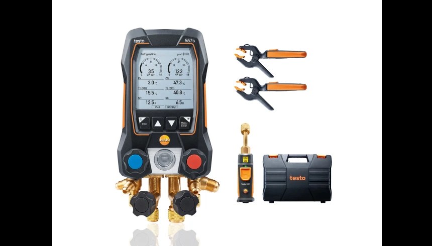 Testo 557s 智能數位冷媒錶組,量測高低壓、過熱度過冷度、抽真空充填|大元冷凍